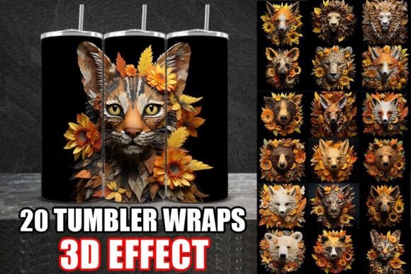 3D Autumn Animals Tumbler Wrap Design Bundle – A Practical Overview for Creative Projects