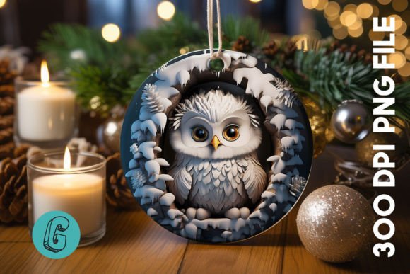 3D Cute Owl Break Through Ornament 15: A Creative Tool for Stunning DIY Projects