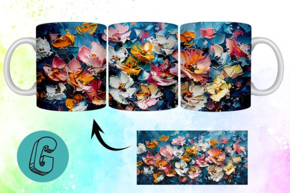 3D Oil Paint Pretty Flowers Mug Wrap 06: A Practical Review for Digital Creators