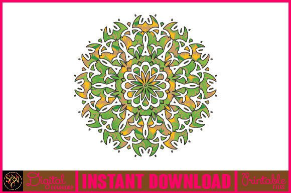 Mandala 3D Layered SVG Cut File-202: A Versatile Design for Creative Printing and Decor